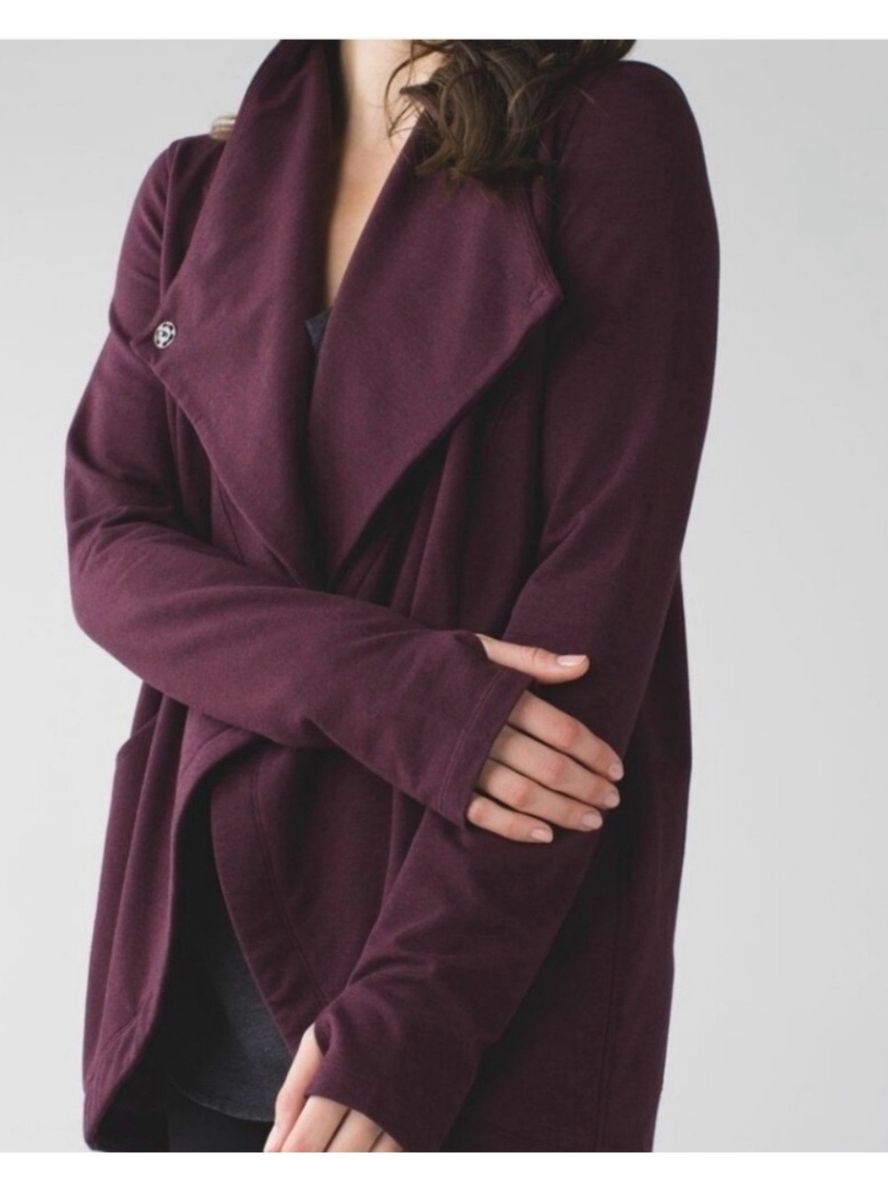 Lululemon Plum Wrap Jacket with Pockets